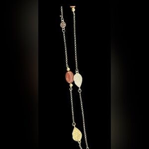 Elegant Silver and Gold Chain Necklace